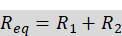 resistencia equivalente en serie