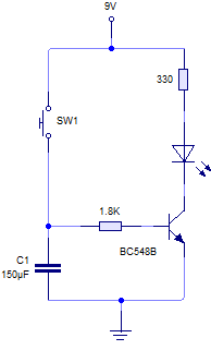 Temporizador con transistor